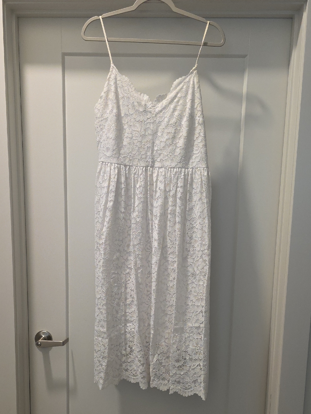 Express White Lace Midi Dress